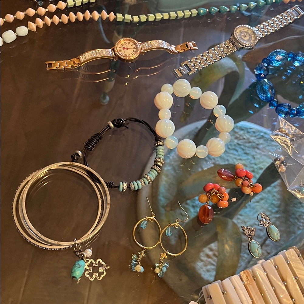 Multicolor Women’s Beaded Bracelet Stack - Turquo… - image 7